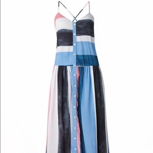 Mara Hoffman Phoebe Colorblock Cover Up Maxi Dress Size M - Picture 5 of 16
